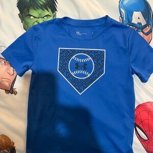 Under Armour Royal Blue Boys' Baseball Graphic Tee